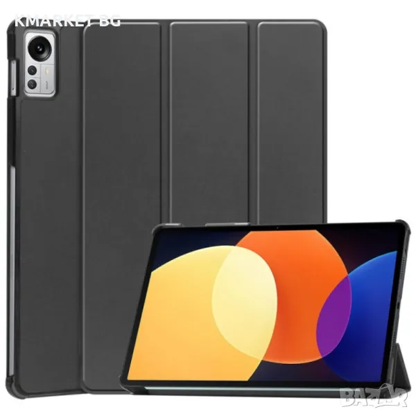 Xiaomi Pad 5 Pro 12.4 (2022) Кожен Калъф и Протектор, снимка 1