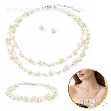 Комплекти бижута, гривни, колиета, пръстени, с черна и бяла детелина- различни видове, снимка 1