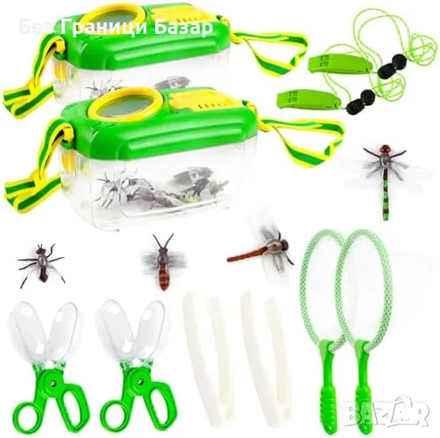 Нов Детски комплект за лов на насекоми 10 части – играчка за изследване, снимка 1