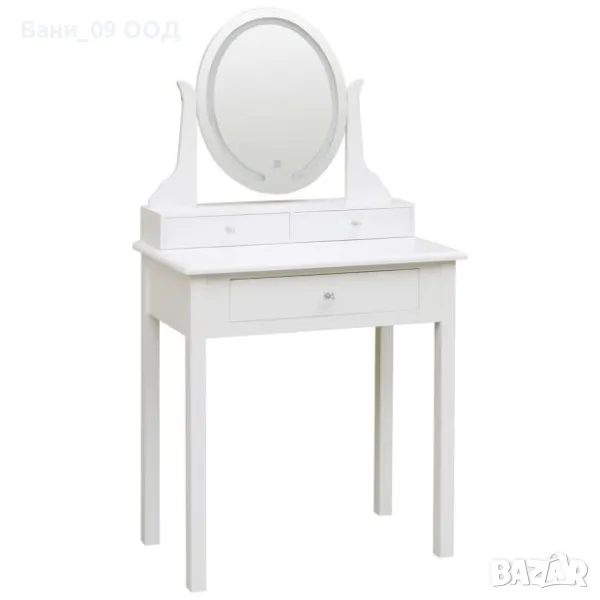 Тоалетка с LED огледало, снимка 1