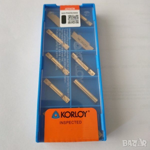 Стругарски пластини KORLOY MGMN300-M Carbide за рязане - 10 броя, снимка 1