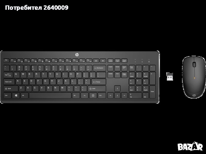 HP235 безжична клавиатура+мишка, снимка 1
