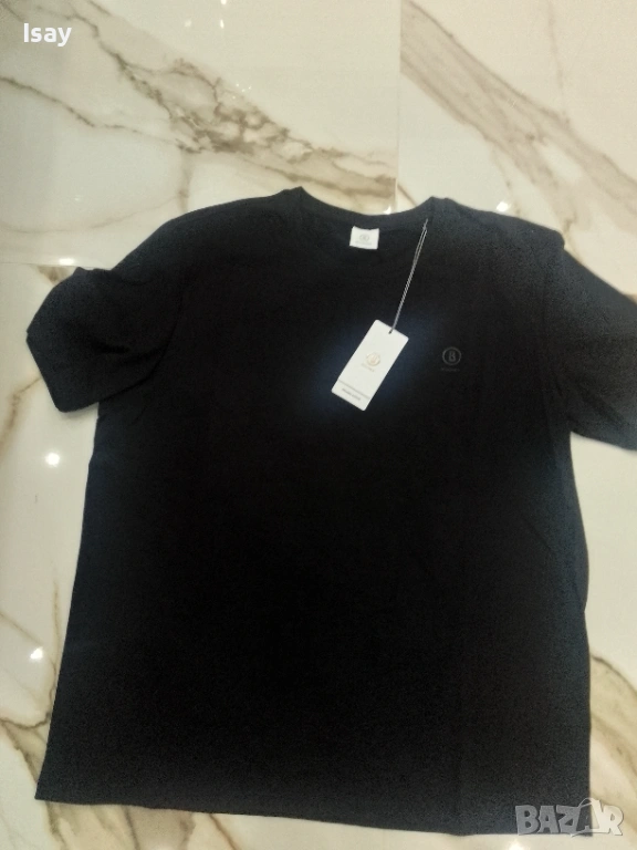 Мъжка тениска БОГНЕР 3ХЛ последен размер в черен цвят , снимка 1