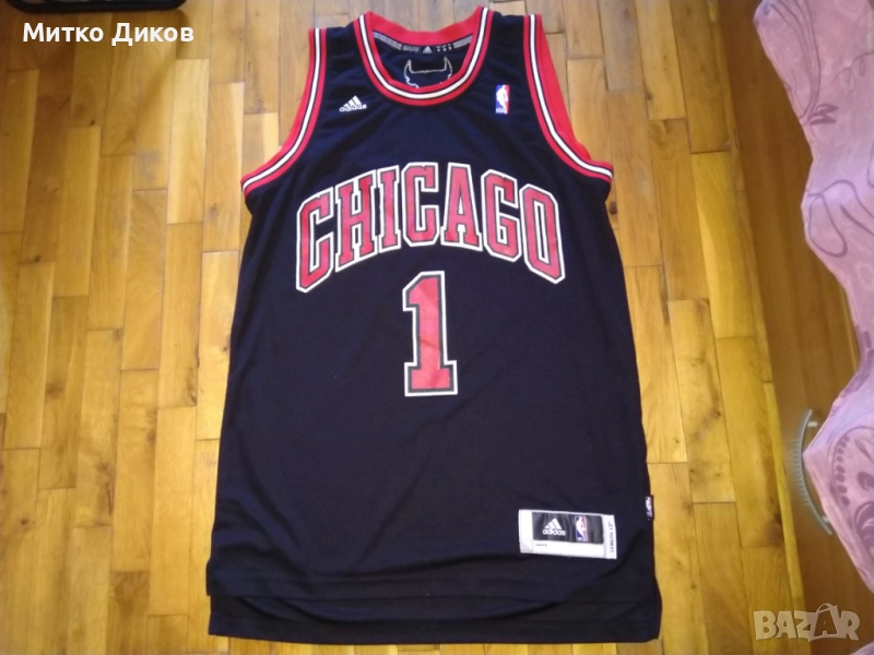 Derek Rose Chicago Bulls #1 НБА баскетболна тениска маркова на Адидас размер М+2, снимка 1