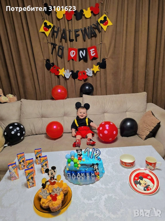 Украса за бебе на 6 месеца и други бебешки неща, снимка 1