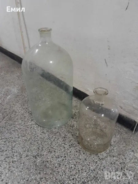  две дамаджани , стъкленици, шишета, снимка 1