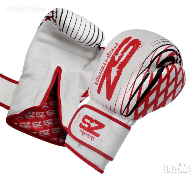 Боксови Ръкавици Изк Кожа PLASMA Red, снимка 1