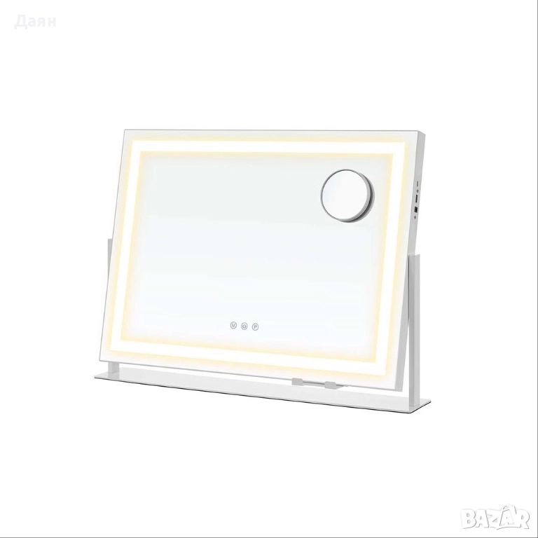 LED огледало за гримиране с тъчскрийн контрол SONGMICS, снимка 1