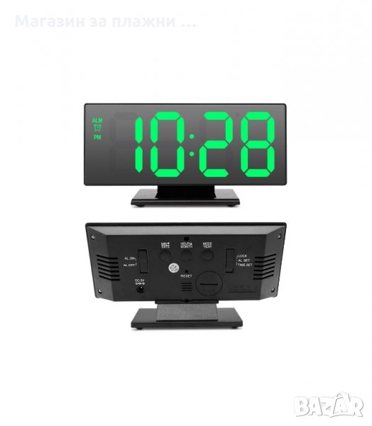 LED ЦИФРОВ ЧАСОВНИК - ОГЛЕДАЛЕН- код 3618, снимка 1
