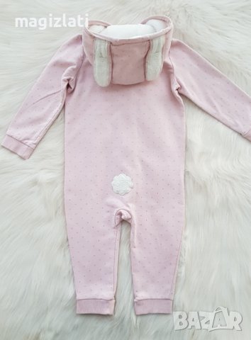 Ватиран гащеризон зайче 12-18 месеца, снимка 5 - Бебешки гащеризони - 38943300