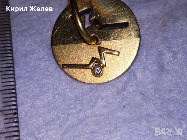 СТАРИ БРОНЗОВИ АРТ НУВО СКЪПОЦЕННИ ОБЕЦИ АНГЛИЯ с РЕАЛНА ДУБЛЕ ПОЗЛАТА с МАРКИРОВКА DOUBLE 38692, снимка 5 - Антикварни и старинни предмети - 41730340