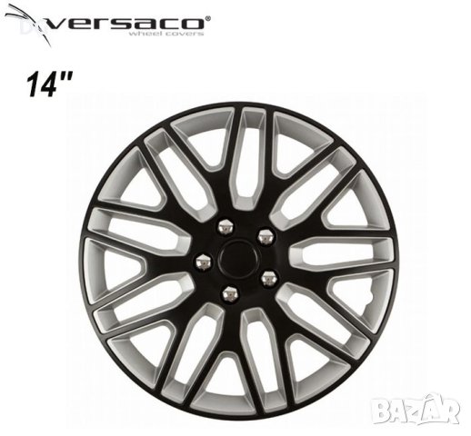 Тасове за джанти 14'' Versaco Dakar NC Black/Silver, снимка 1 - Аксесоари и консумативи - 42705119