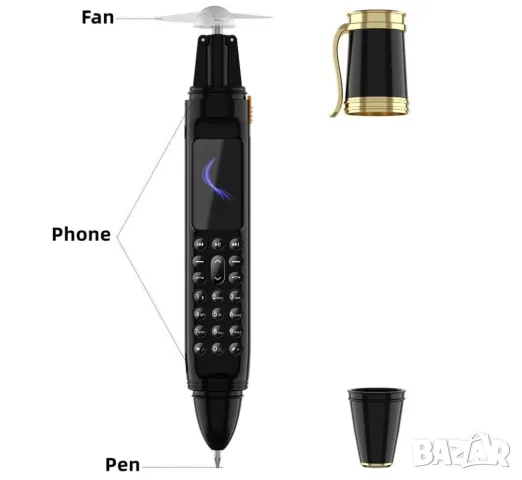 Телефон химикал, с промяна на гласа, смяна на глас, гласов модулатор, вентилатор, радио, камера, GSM, снимка 13 - Други - 48241017