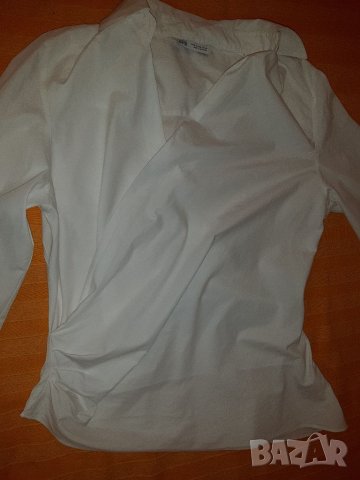 Много интересен модел риза с дълъг ръкав  ZARA р-р XL, снимка 5 - Ризи - 34486419