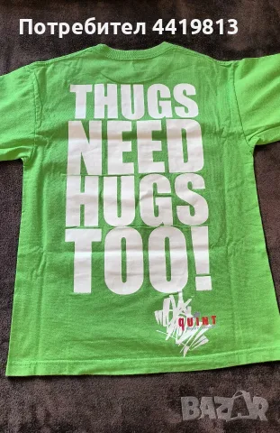 Оригинална тениска Dissizit - THUGS NEED HUGS TOO, размер M, САЩ Streetwear Vintage/винтидж Y2K