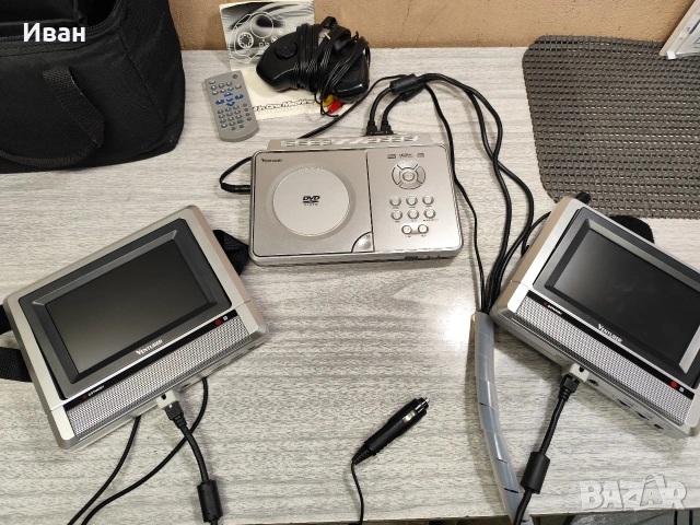 DVD за автомобил Venturer PVS 1961, 7" екран, 2 монитора с 1 кабел и чанта, снимка 13 - Аксесоари и консумативи - 53750201