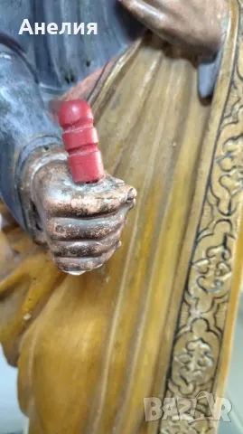 Фигура на светец с височина 76 см, снимка 3 - Декорация за дома - 50368149