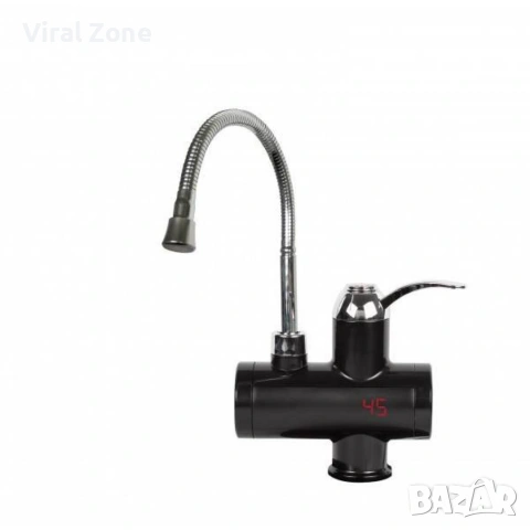 Нагревател за вода с гъвкав чучур, за стена/ за плот 3000W, черен, снимка 2 - Бойлери - 53217053