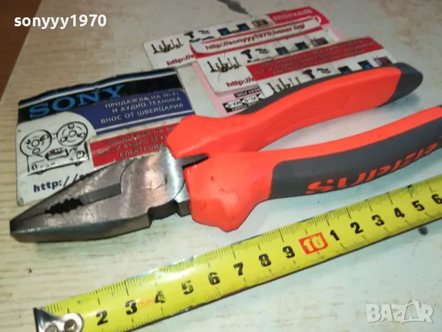 КЛЕЩИ КОМБИНИРАНИ 8 ИНЧА 1312240953, снимка 18 - Клещи - 48329824