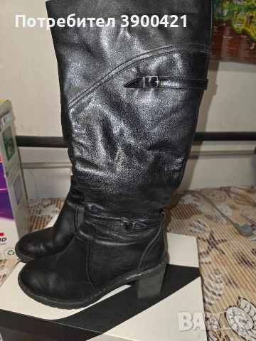 много запазени КОЖА, снимка 2 - Дамски ботуши - 53178872