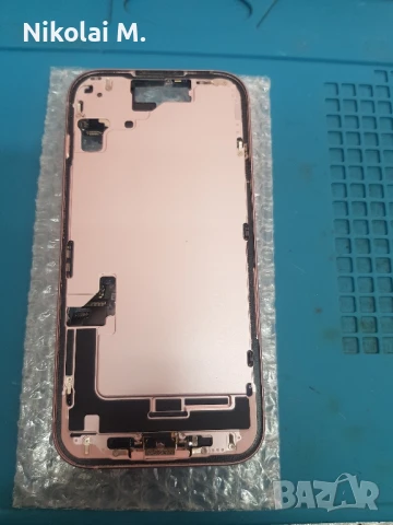 Оргинална  рамка за IPhone 15 pro(розава), снимка 2 - Резервни части за телефони - 50455380