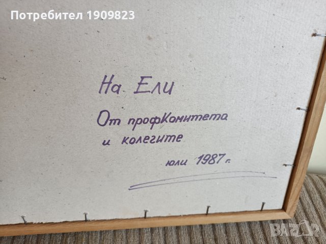 Картина Проф. Ст. Стоянов-Течи, снимка 2 - Картини - 41346818