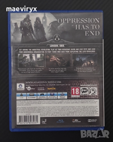 Assassin’s Creed Syndicate за PS4, снимка 2 - Игри за PlayStation - 52341042