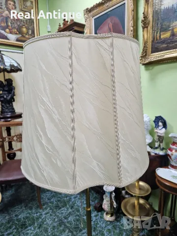 Чудесна антикварна немска бронзова подова лампа , снимка 4 - Настолни лампи - 50152747