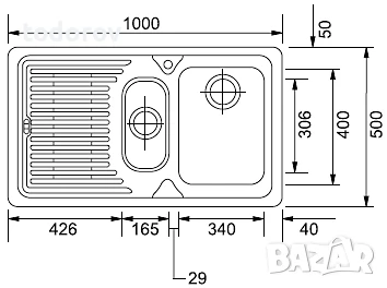 Мивка Franke с гранитен плот, снимка 2 - Обзавеждане на кухня - 50551276