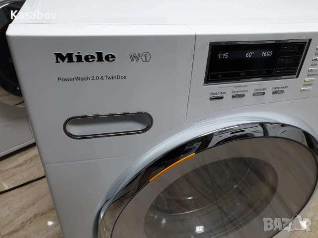 Miele Пералня - 1600rpm - TwinDos - PowerWash - Миеле 12м Гаранция, снимка 14 - Перални - 53640905