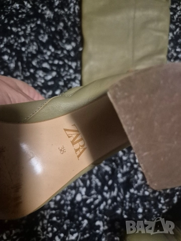 Zara N38 ботуши ест.кожа , снимка 4 - Дамски ботуши - 52723172