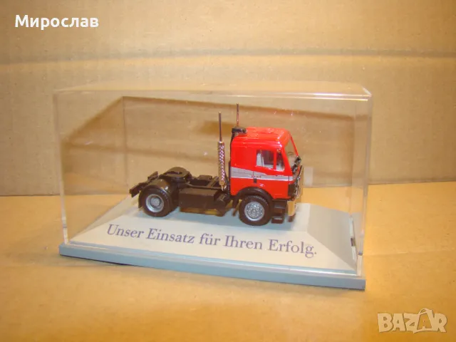 HERPA H0 1/87 MERCEDES BENZ ВЛЕКАЧ КАМИОН МОДЕЛ ИГРАЧКА, снимка 3 - Колекции - 48483636