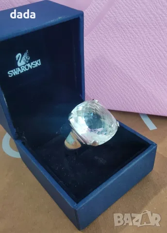 Swarovski пръстен Merlin с голям кристал размер 58, снимка 5 - Пръстени - 56116070
