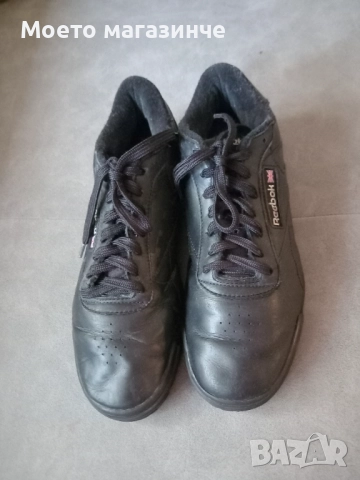 Reebok Classic унисекс кожени маратонки – черни, № 39, снимка 2 - Детски маратонки - 52064535