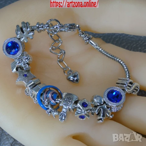⚜️ Разпродажба Гривна с талисмани тип пандора , снимка 11 - Гривни - 47011608
