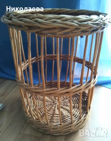 Плетено кошче за декорация 