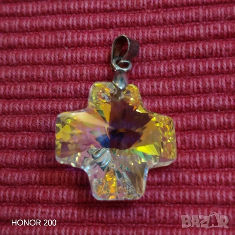 Кръст кристали Swarovski. , снимка 4 - Колиета, медальони, синджири - 53581168