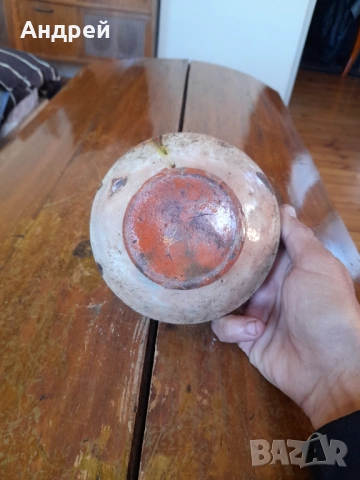Стара керамична паница #15, снимка 6 - Други ценни предмети - 52850902