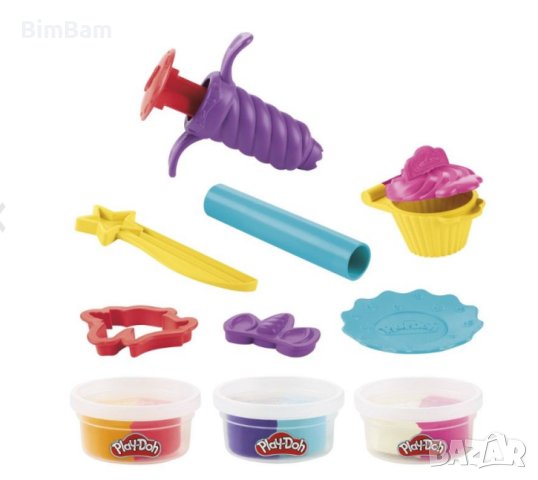 Детски комплект за моделиране на кексчета Еднорог / Unicorn Treats Playset Play-Doh/ Hasbro, снимка 2 - Пластелини, моделини и пясъци - 41225499