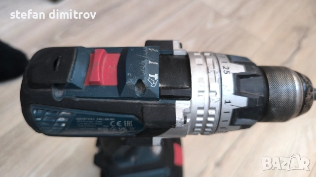 Bosch акумулаторен ударно-пробивен винтоверт gsb 18v-110 плюс 2 батерий 4Ah и зарядно , снимка 6 - Винтоверти - 53746022