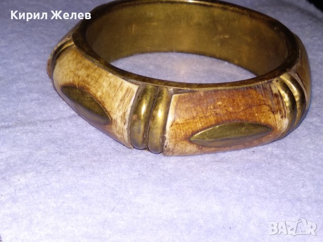 СТАРА БРОНЗОВА ТИБЕТСКА ТРАДИЦИОННА ЕТНО ГРИВНА с КАМИЛСКА КОСТ РЪЧНА ИЗРАБОТКА 16702, снимка 11 - Антикварни и старинни предмети - 41202239