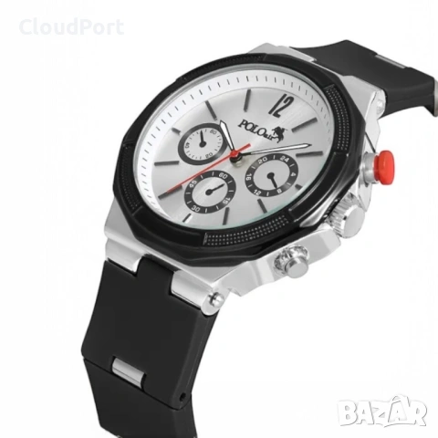 Мъжки комплект, POLO Air, Портфейл, Колан, Черен Часовник, 55 мл Парфюм, Черен, снимка 3 - Портфейли, портмонета - 53114791