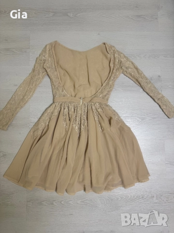 Ефектна къса рокля с гол гръб, снимка 2 - Рокли - 51762106