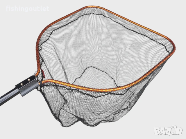 Професионален кеп за трофейни риби 2.55мт Osako CatFish Rubber Net, снимка 4 - Такъми - 53471711