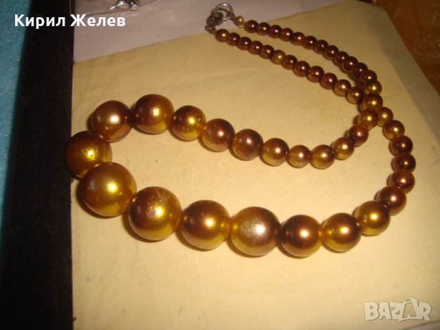 РЕТРО ПЕРЛЕНО ВИНТИДЖ АРТ ДЕКО КОЛИЕ ЧЕШКИ ПЕРЛИ СТАР ГЕРДАН 26638, снимка 6 - Антикварни и старинни предмети - 34806160