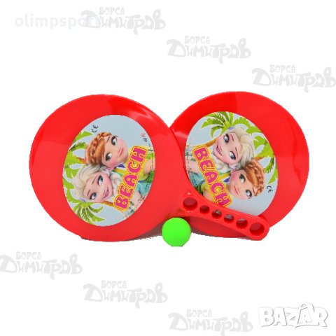 детска играчка Бийчбол с два броя пластмасови хилки с картинка и топче. _221226 ​, снимка 2 - Водни спортове - 41440901