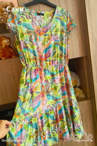 Маркова шарена миди рокля 👗, снимка 13 - Рокли - 50898368