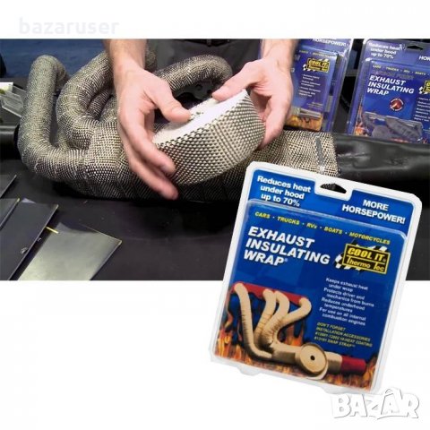 Термоизолационна Лента за Изпускателна Система - Ширина 5см,Дължина 10метра,Дебелина 3мм,, снимка 2 - Аксесоари и консумативи - 33869099