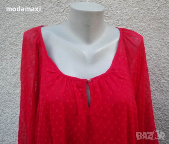 4XL Нова  блуза VRS в червено , снимка 2 - Туники - 41769214