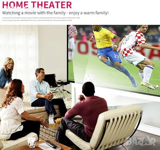 Led LCD проектор,800:1,320X240 пиксела, Hdmi USB мини проектор,, снимка 5 - Друга електроника - 49160617